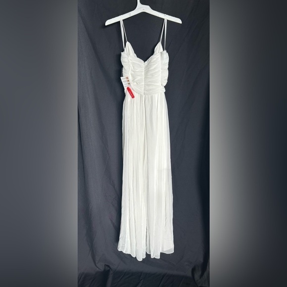 Mac Duggal 2651 NWT Ruched Sleeveless Tie Jumpsuit - Picture 5 of 6